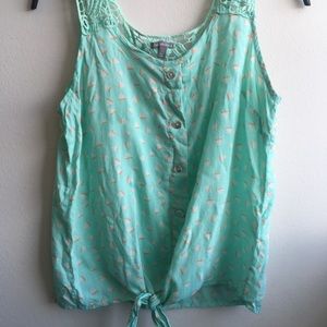 Charlotte Russe Turquoise Tank